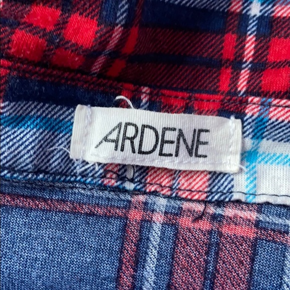 Ardene Plaid Shirt size: S - Picture 3 of 3